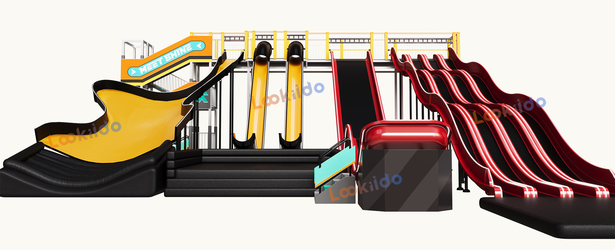 Adventure Sports Slide Complex Park Manufacturer with High Rope Course Equipment