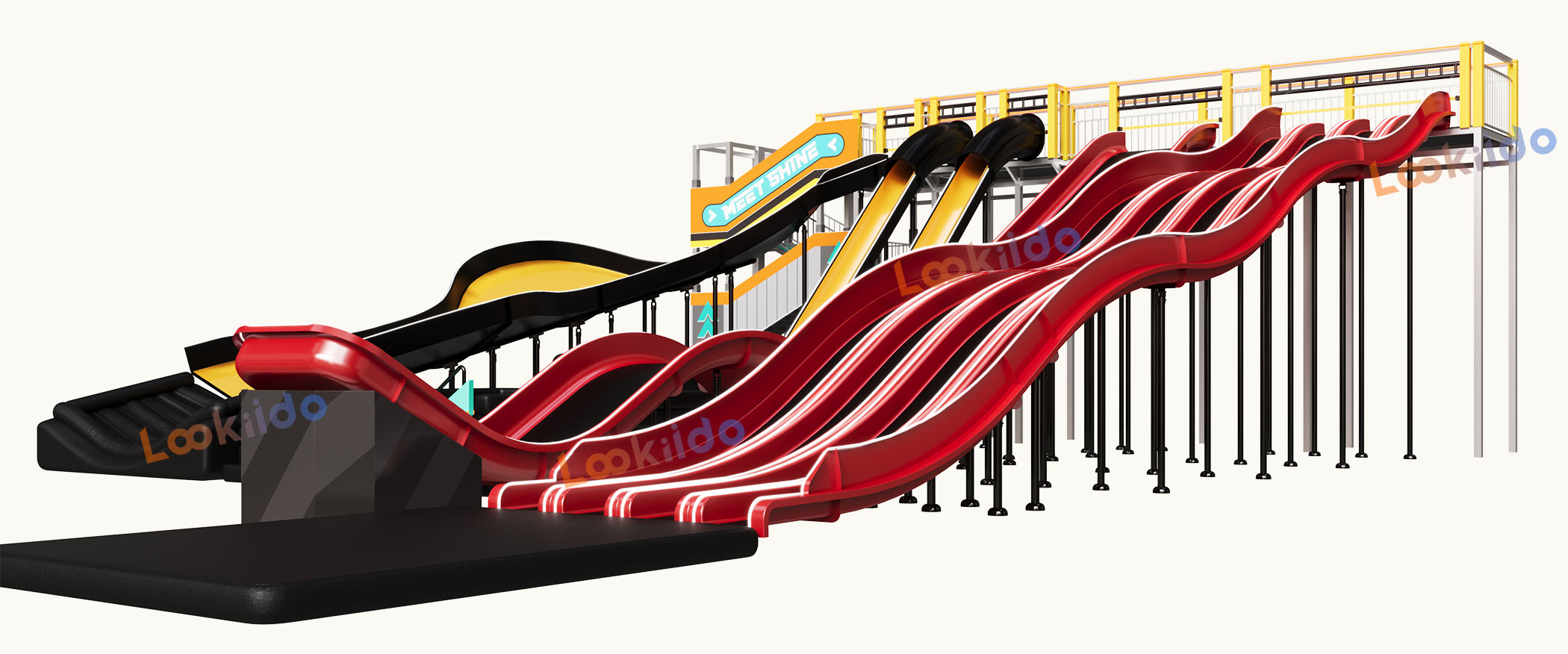 Adventure Sports Slide Complex Park Manufacturer with High Rope Course Equipment