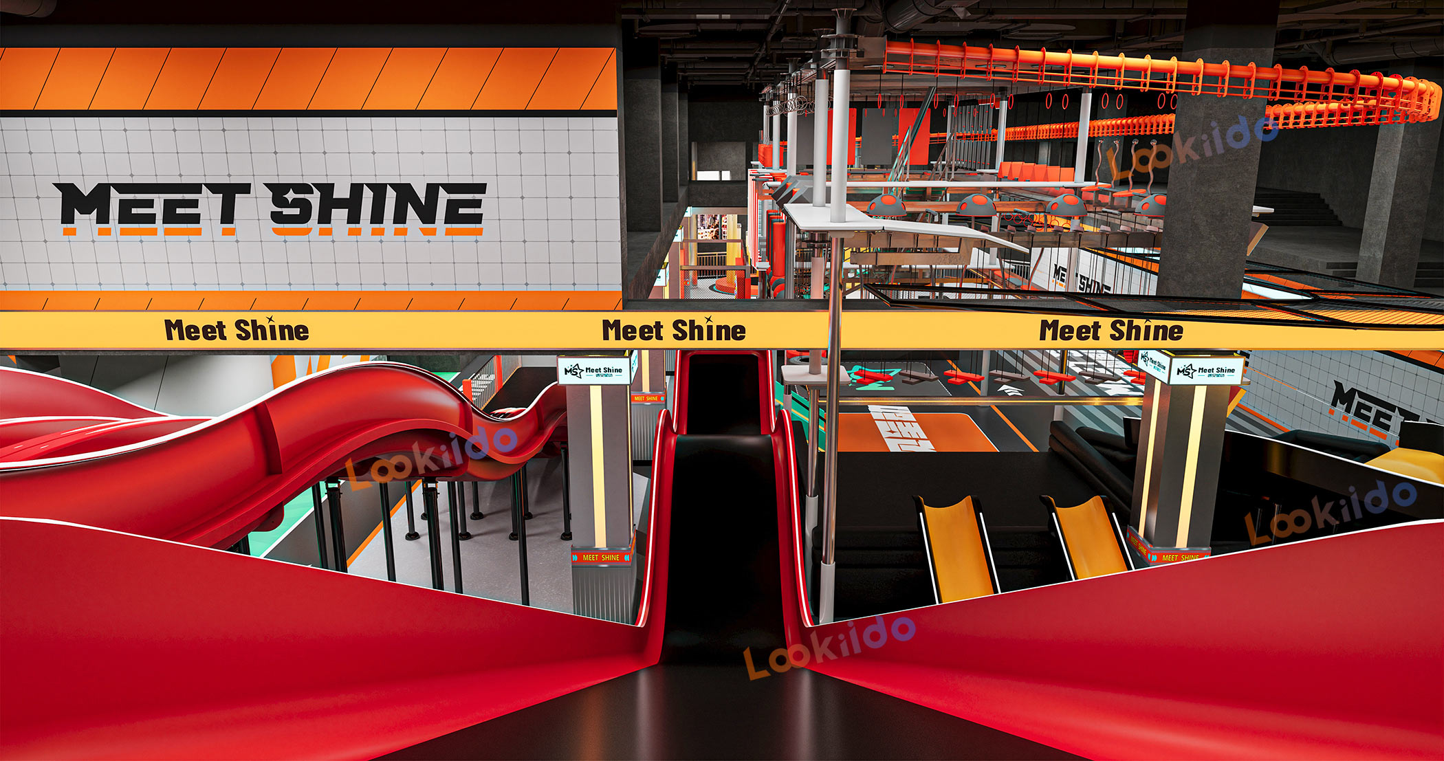 Adventure Sports Slide Complex Park Manufacturer with High Rope Course Equipment