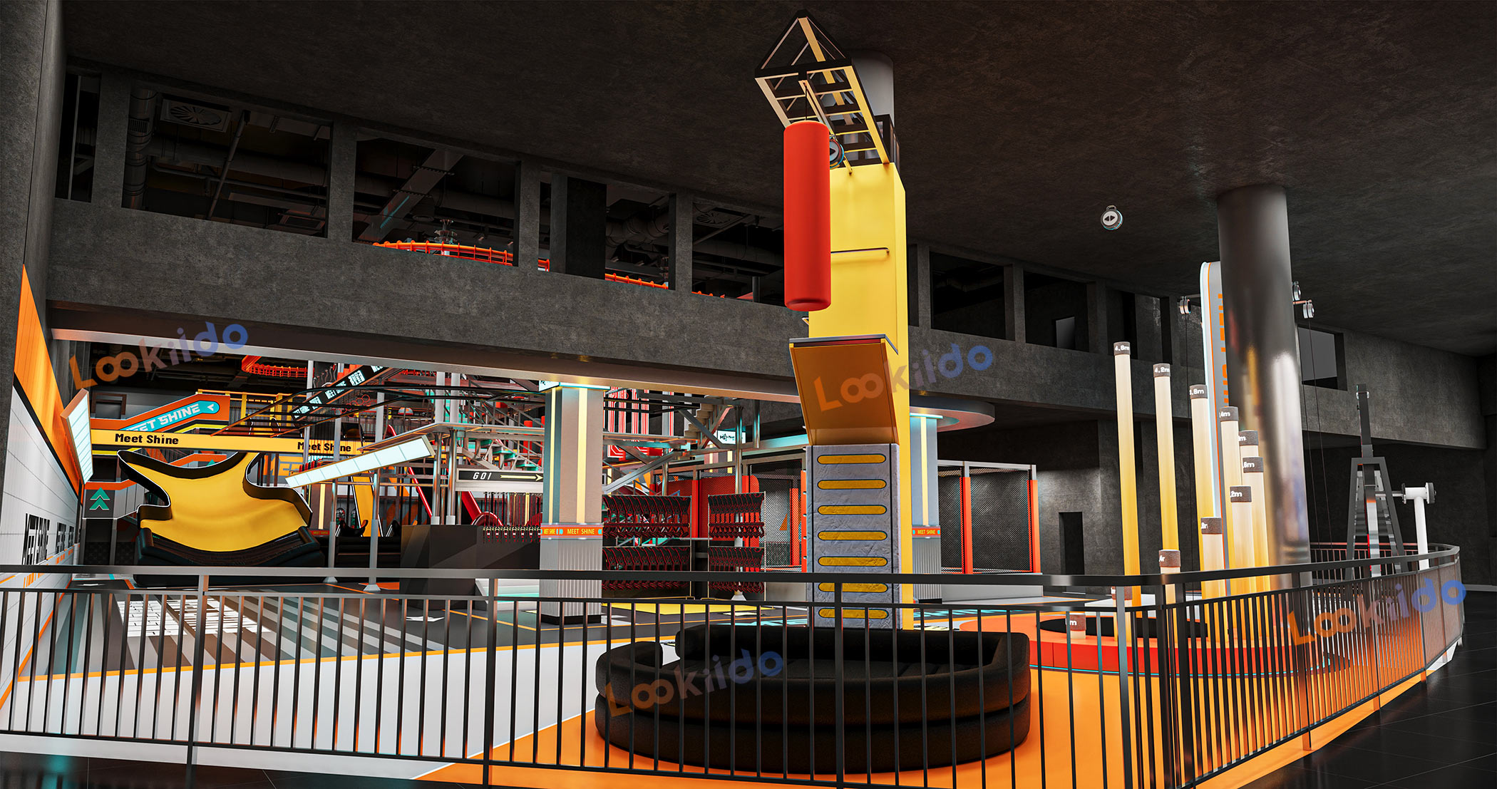 Adventure Sports Slide Complex Park Manufacturer with High Rope Course Equipment