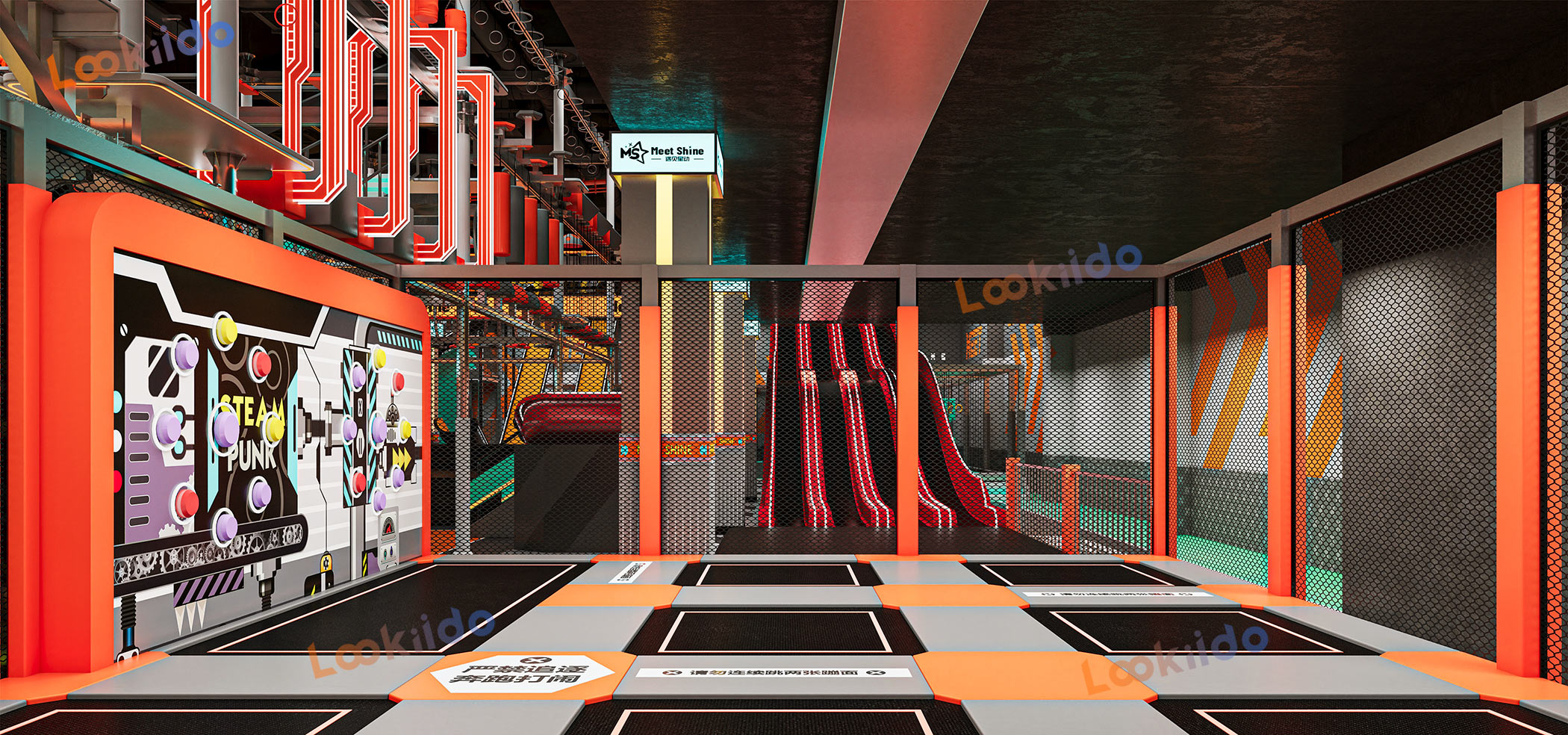 Adventure Sports Slide Complex Park Manufacturer with High Rope Course Equipment