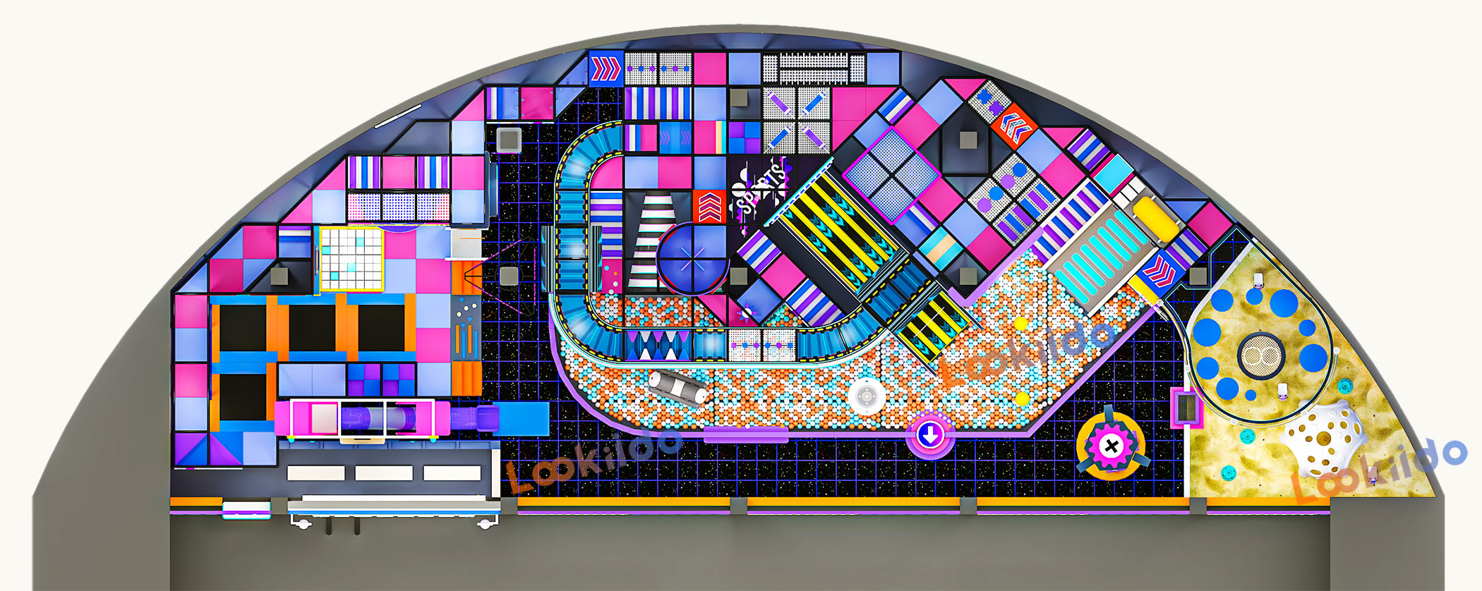 Customized Cosmic Cyber Playground: Where Futuristic Adventure Meets Play Equipment Manufacturers