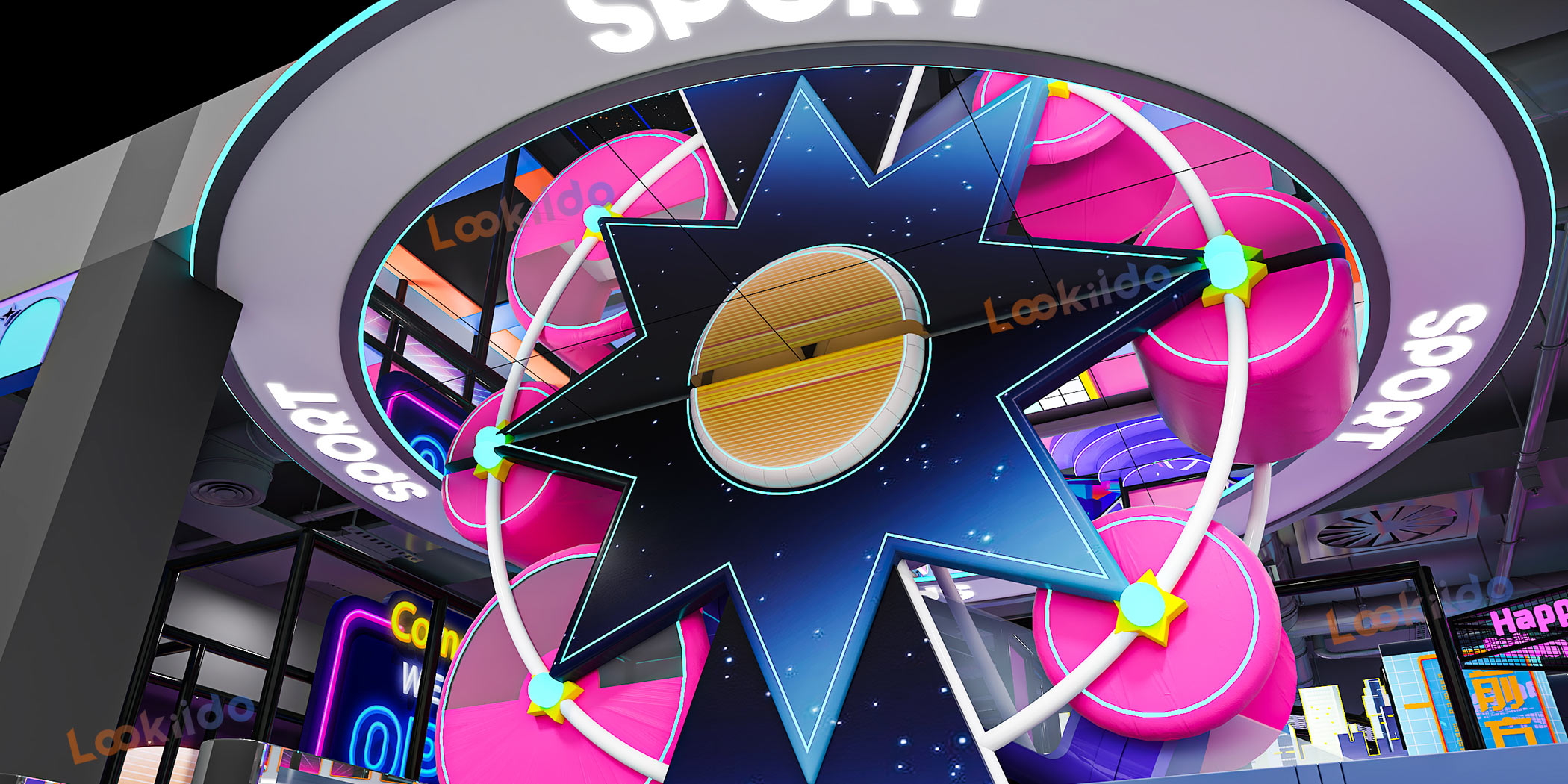 Customized Cosmic Cyber Playground: Where Futuristic Adventure Meets Play Equipment Manufacturers