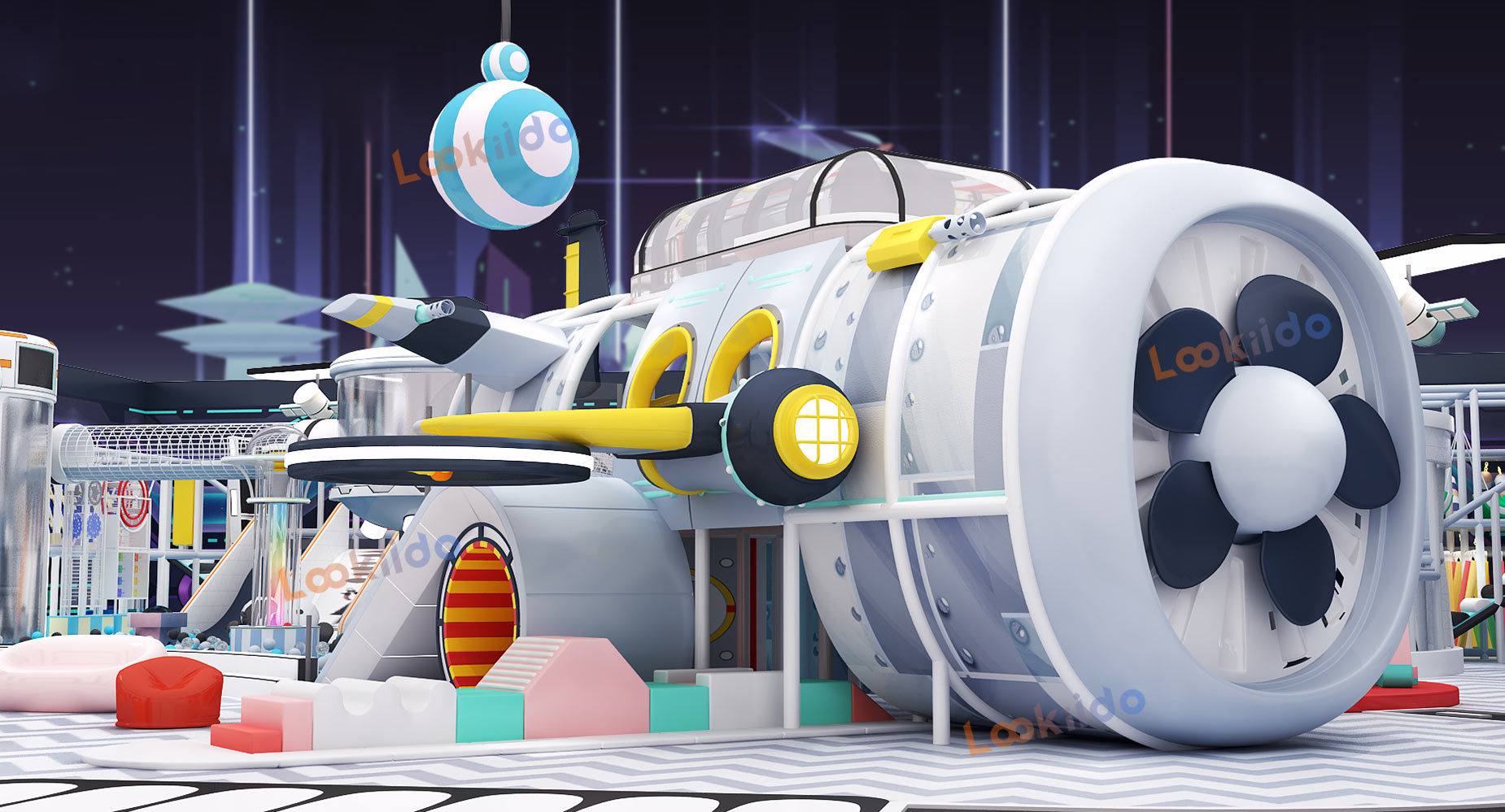 Cyber Cosmos: Immersive Tech Equipment Playground for Space Explorers Deep Customization