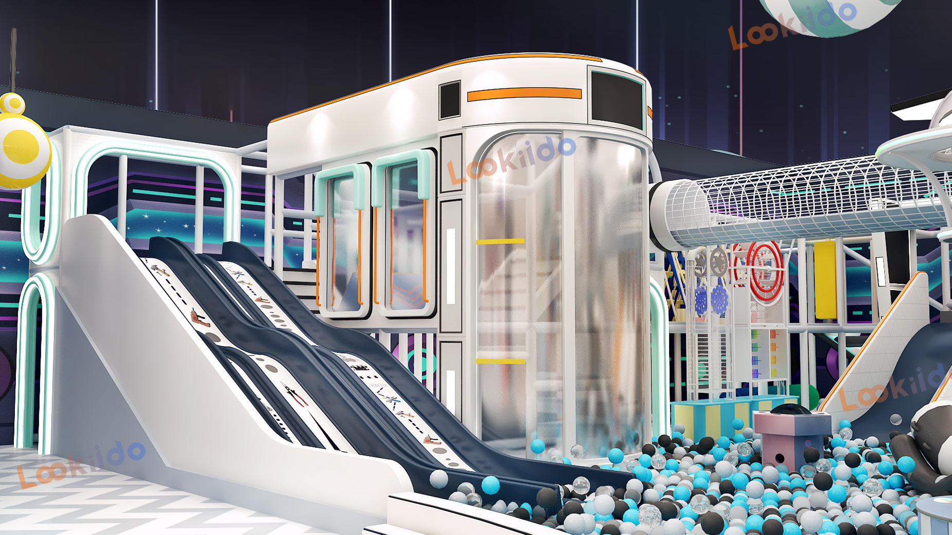 Cyber Cosmos: Immersive Tech Equipment Playground for Space Explorers Deep Customization