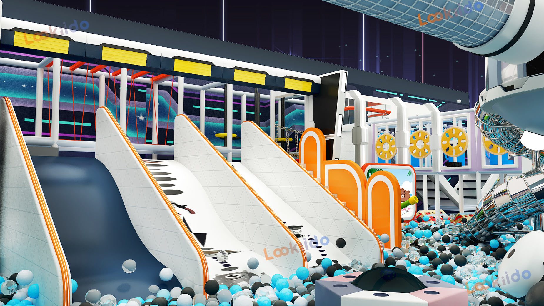 Cyber Cosmos: Immersive Tech Equipment Playground for Space Explorers Deep Customization