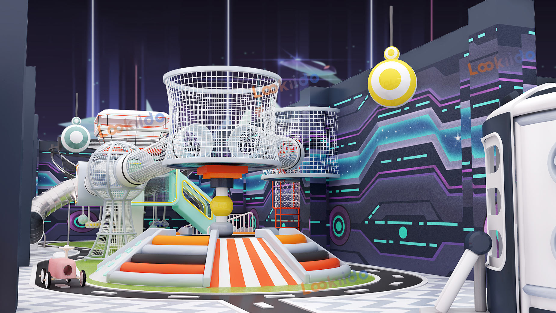 Cyber Cosmos: Immersive Tech Equipment Playground for Space Explorers Deep Customization