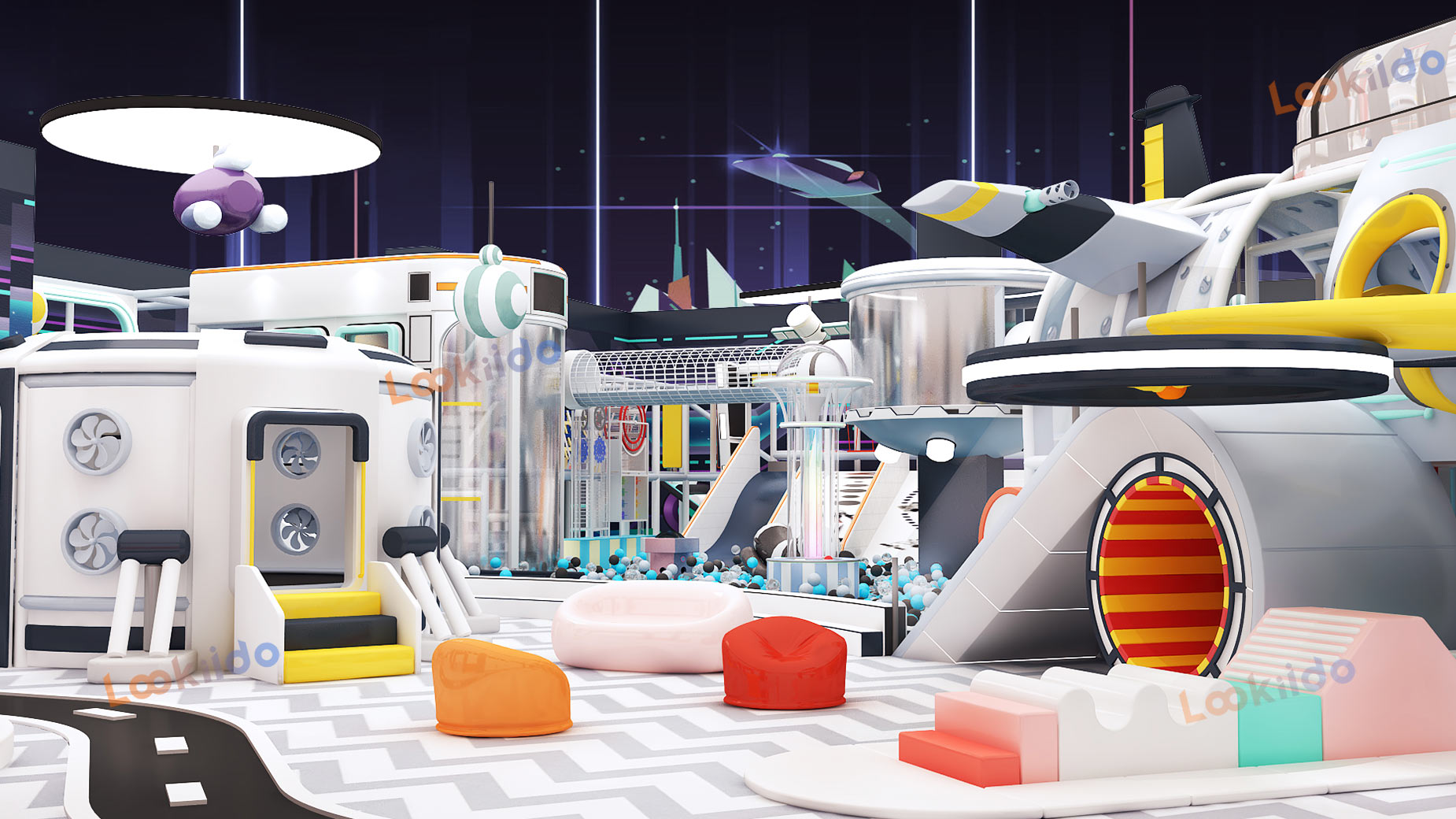 Cyber Cosmos: Immersive Tech Equipment Playground for Space Explorers Deep Customization