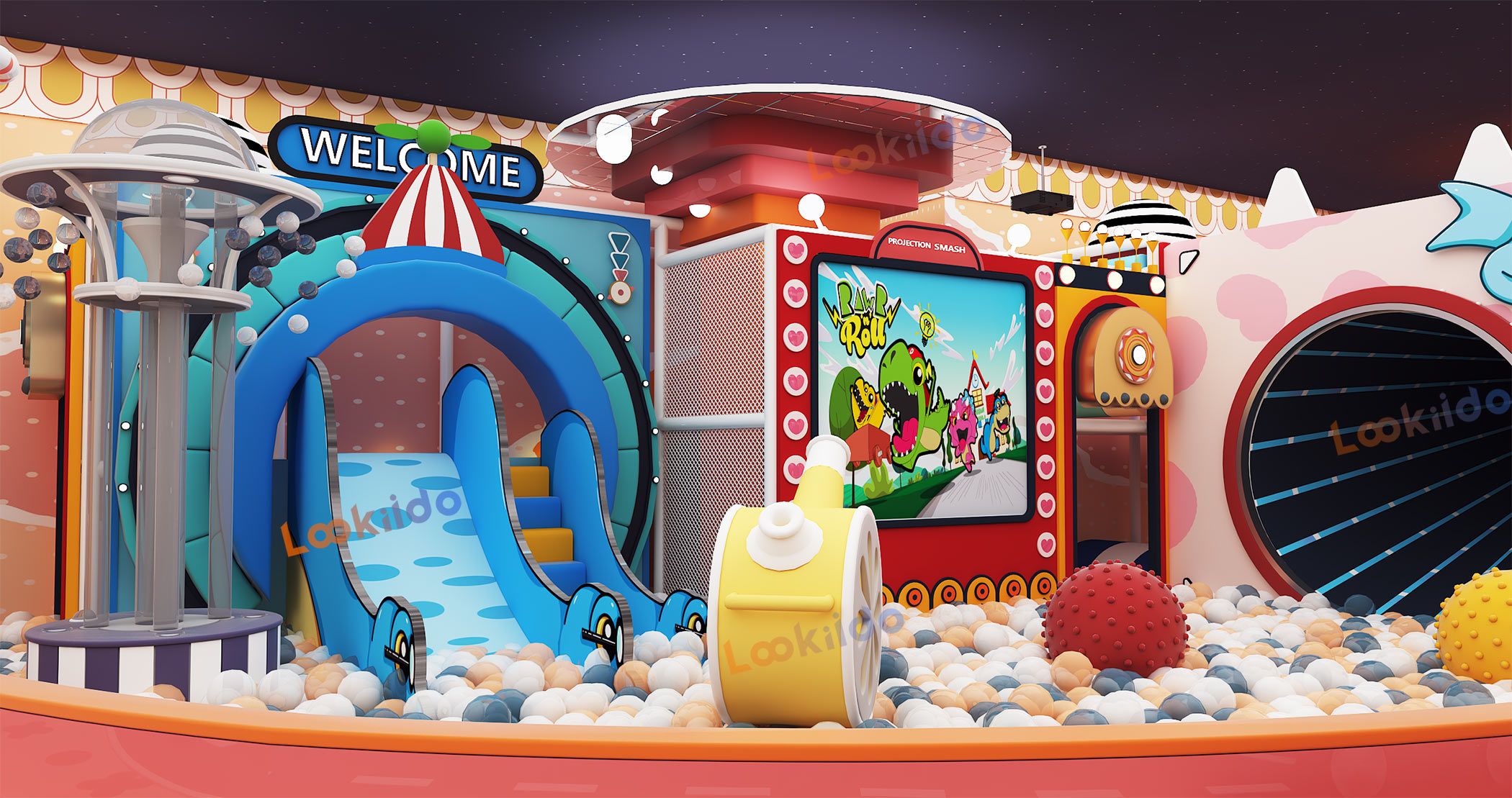 Happy Dino Den: Interactive Playground Early Learning Center Equipment China Suppliers