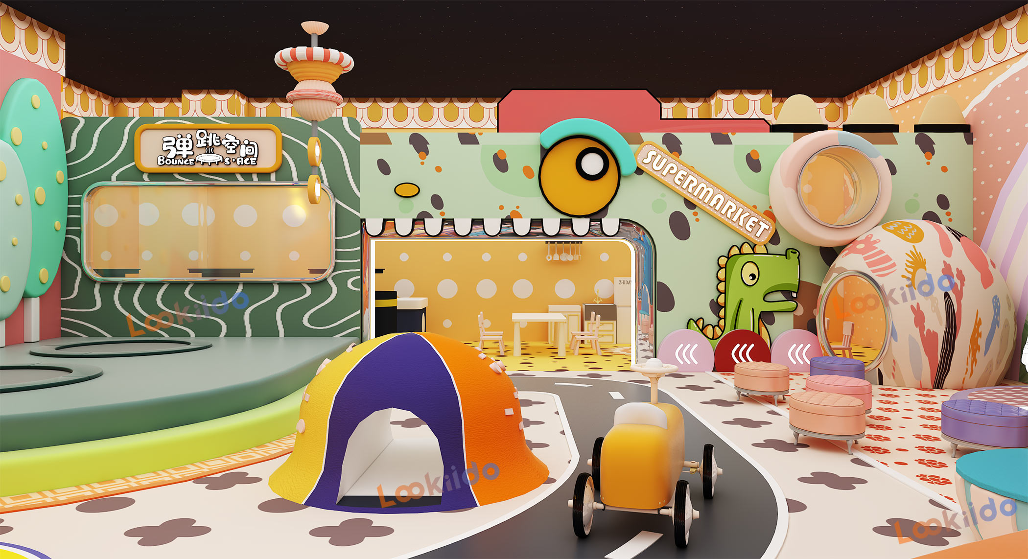 Happy Dino Den: Interactive Playground Early Learning Center Equipment China Suppliers