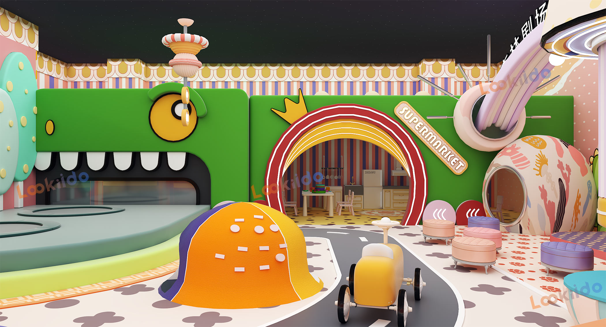 Happy Dino Den: Interactive Playground Early Learning Center Equipment China Suppliers