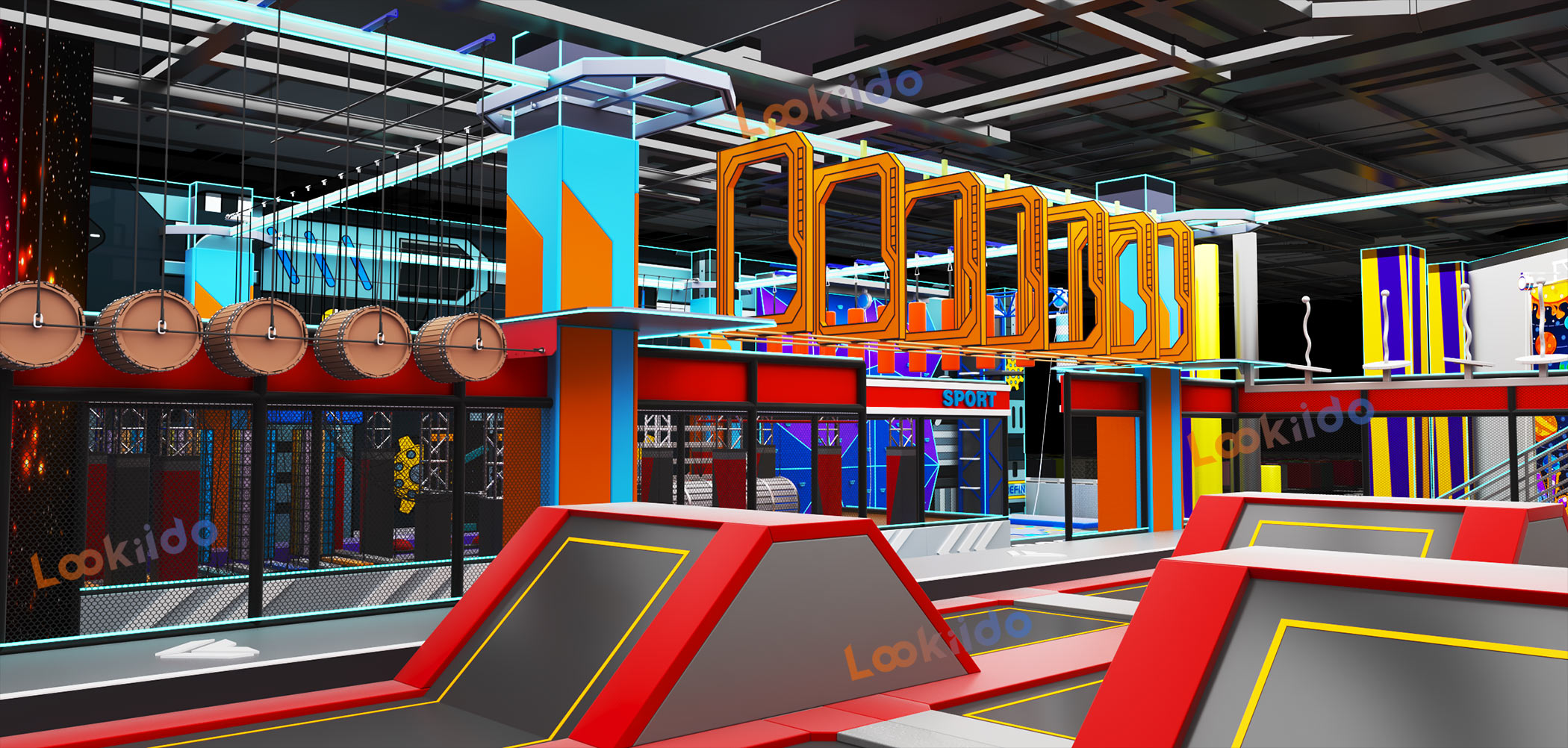 Urban Motion Nexus: Industrial Jump Climb Park Customized Equipment Factory