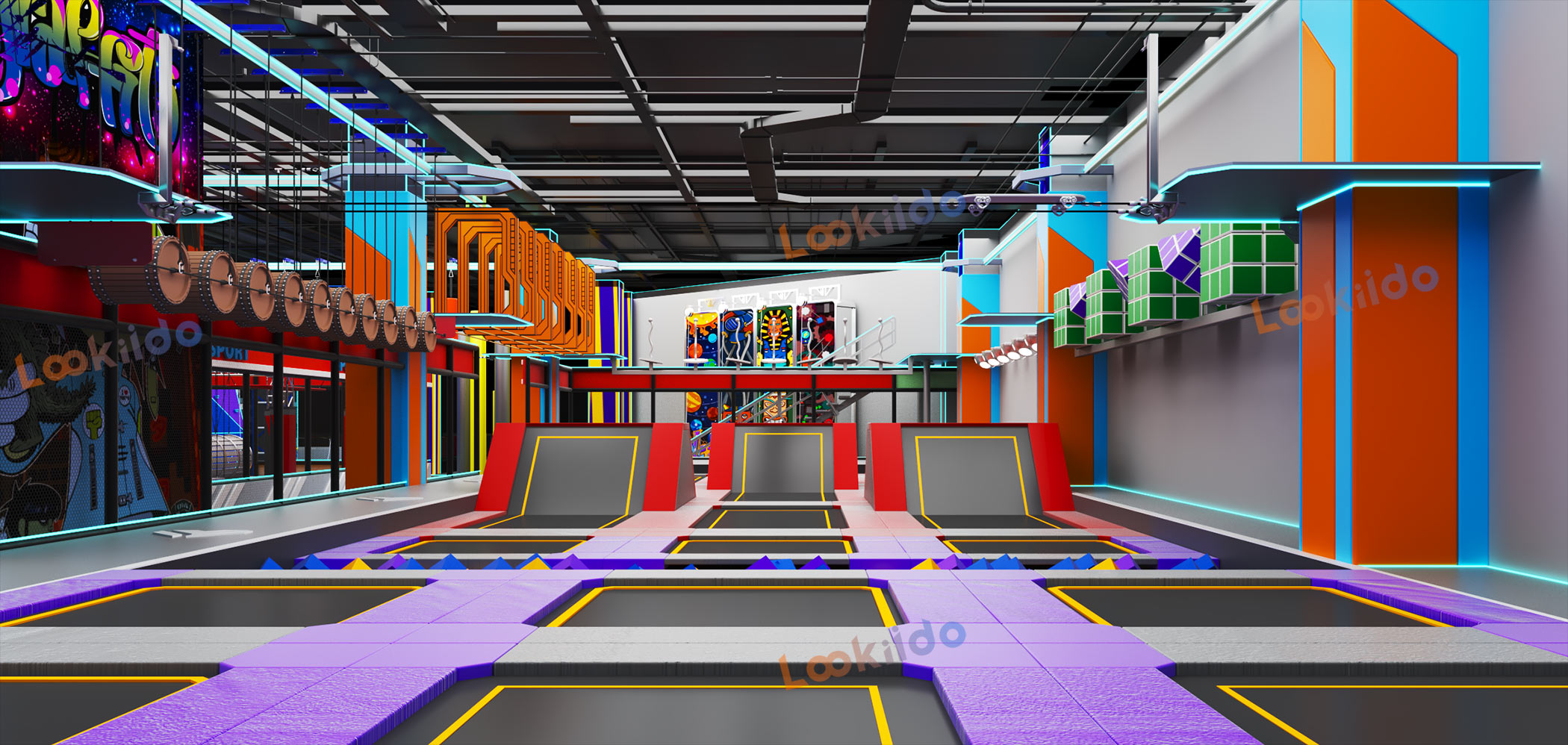 Urban Motion Nexus: Industrial Jump Climb Park Customized Equipment Factory