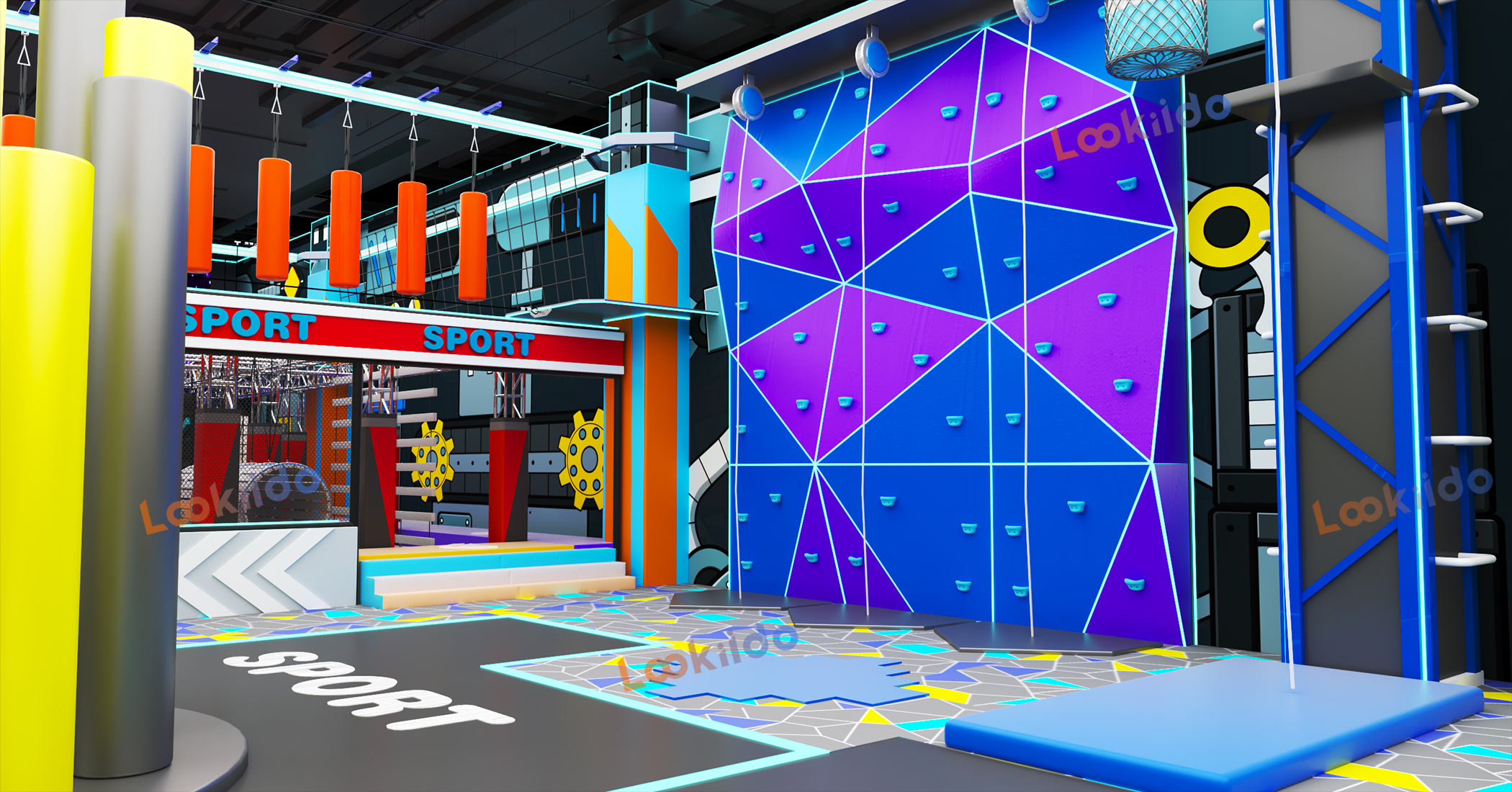 Urban Motion Nexus: Industrial Jump Climb Park Customized Equipment Factory