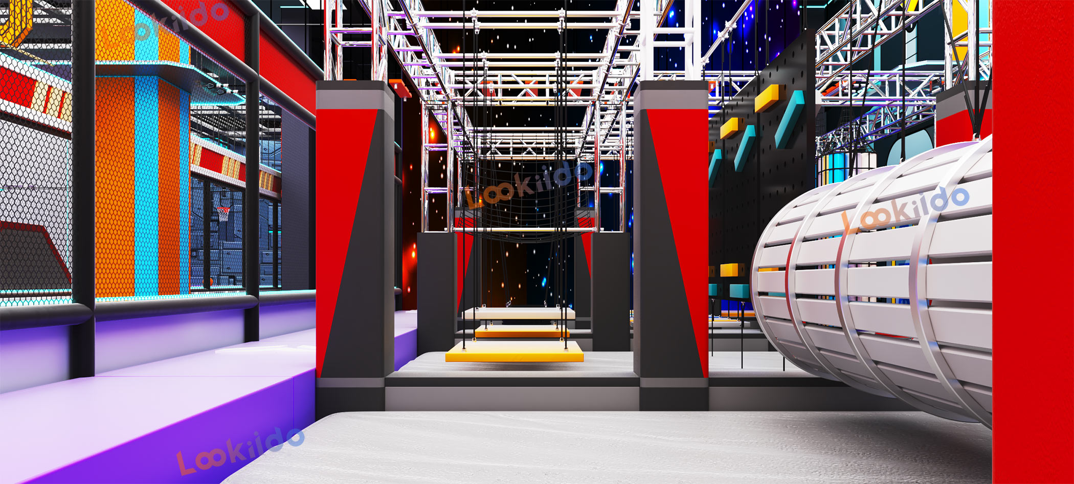 Urban Motion Nexus: Industrial Jump Climb Park Customized Equipment Factory