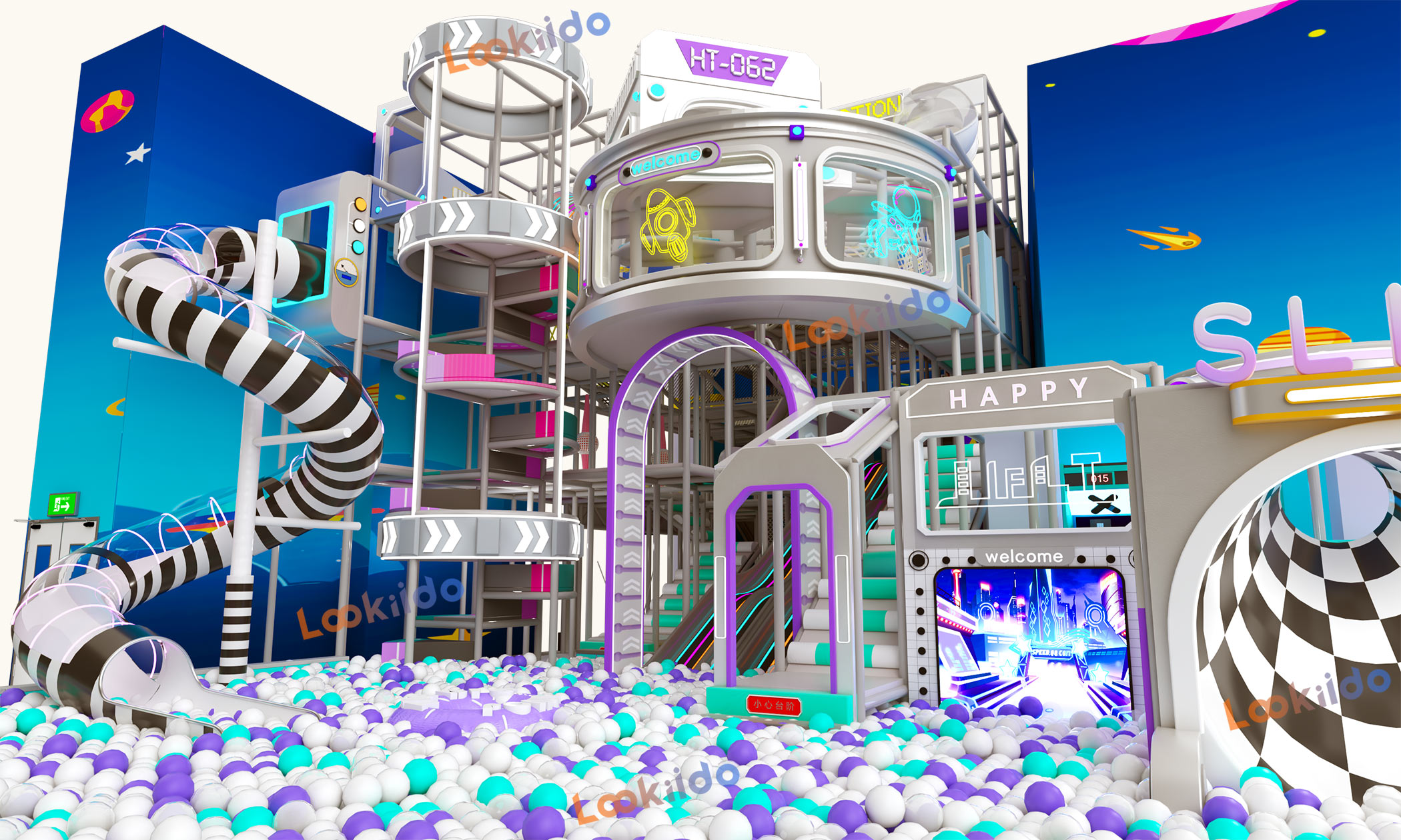Vertical Vantage: 8.8m High-Capacity, Multi-Level Children Playground Equipment Investment Model