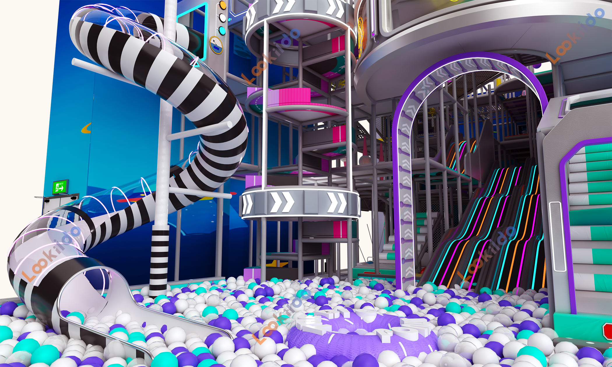 Vertical Vantage: 8.8m High-Capacity, Multi-Level Children Playground Equipment Investment Model