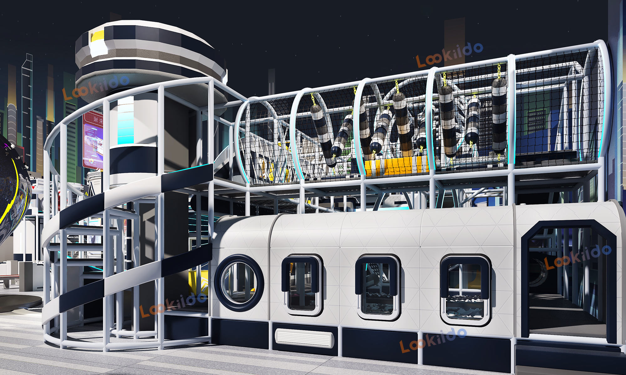 Stellar Gateway: Next-Gen Indoor Playground Equipment with Multi-Level Maze Arena Custom China