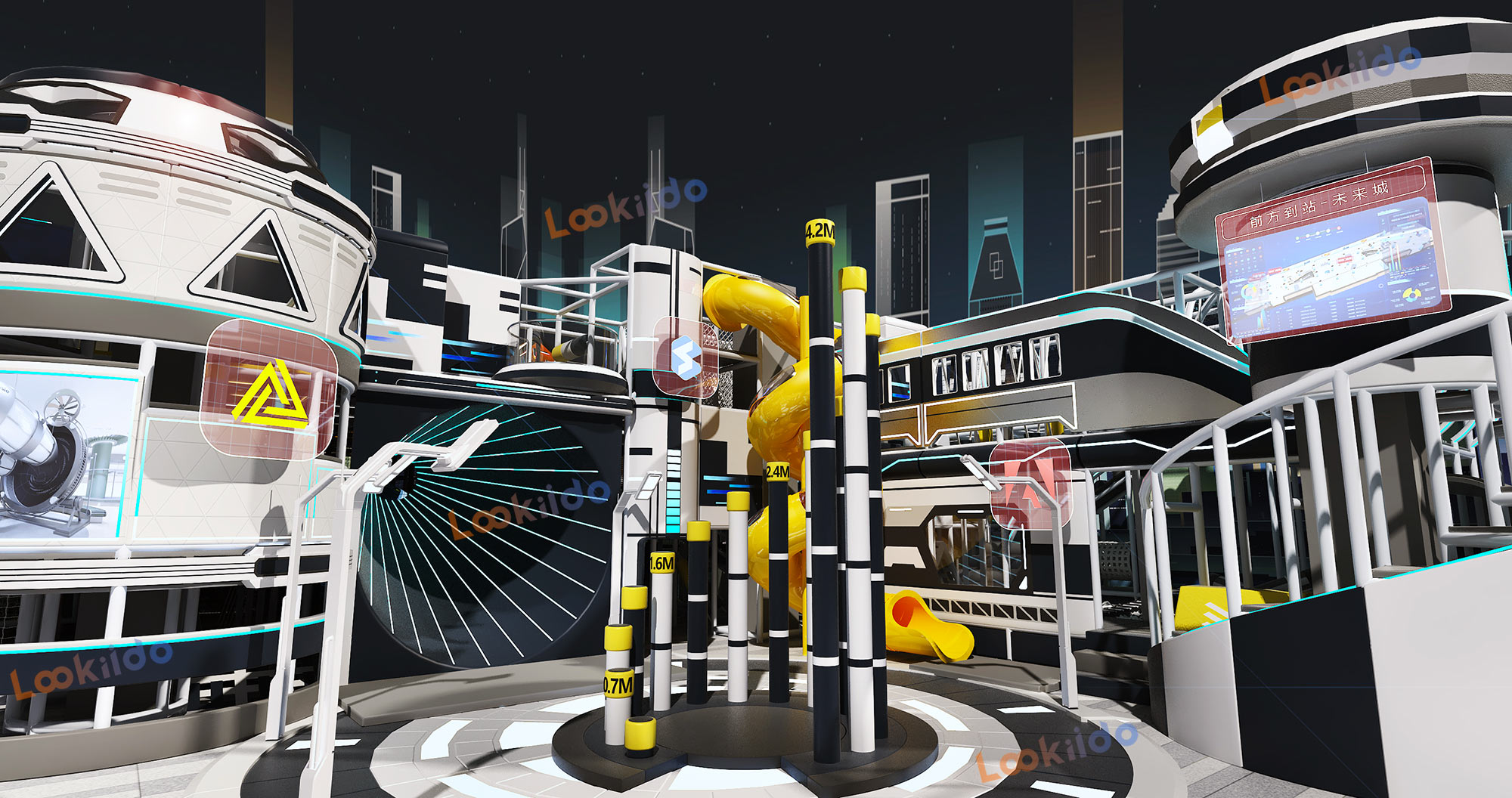 Stellar Gateway: Next-Gen Indoor Playground Equipment with Multi-Level Maze Arena Custom China