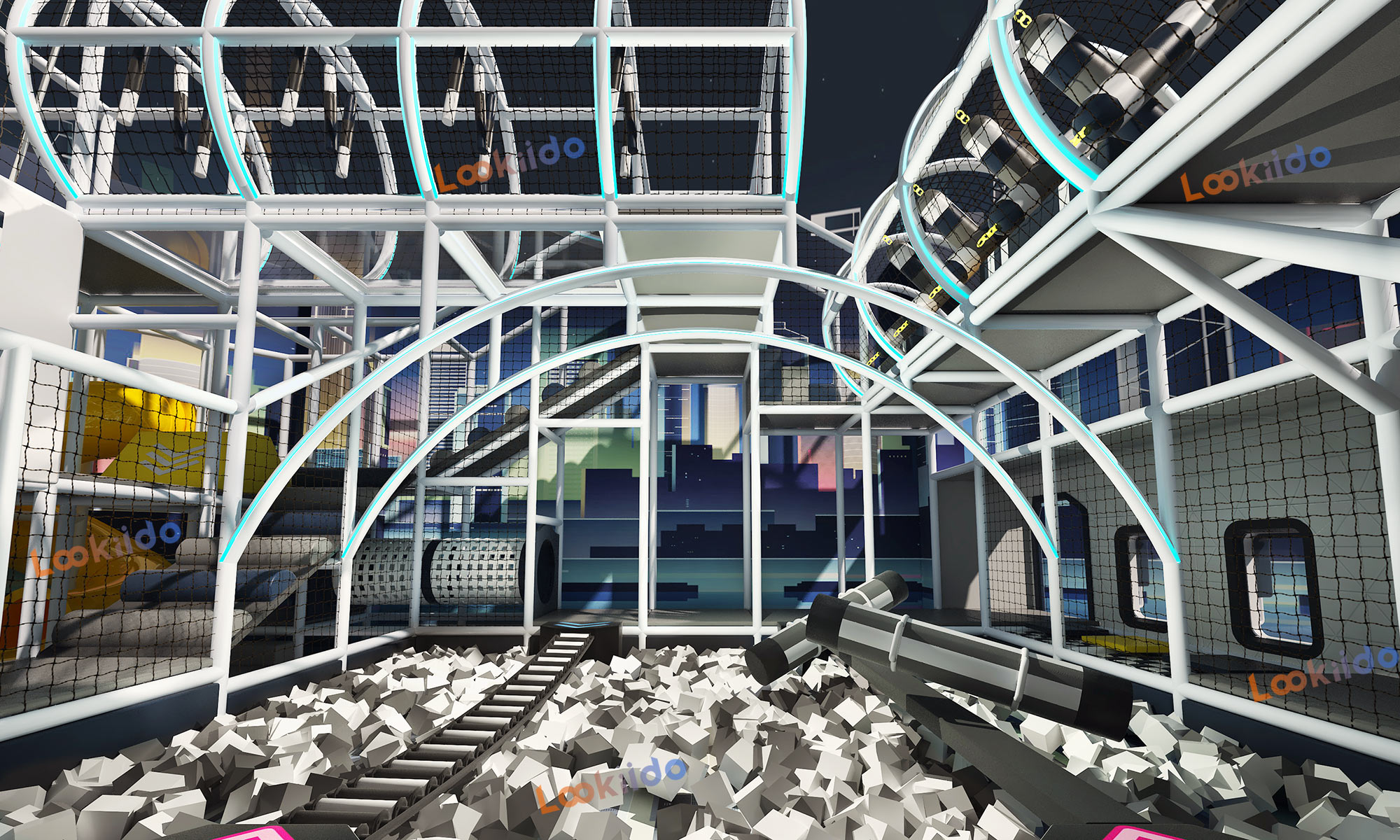 Stellar Gateway: Next-Gen Indoor Playground Equipment with Multi-Level Maze Arena Custom China