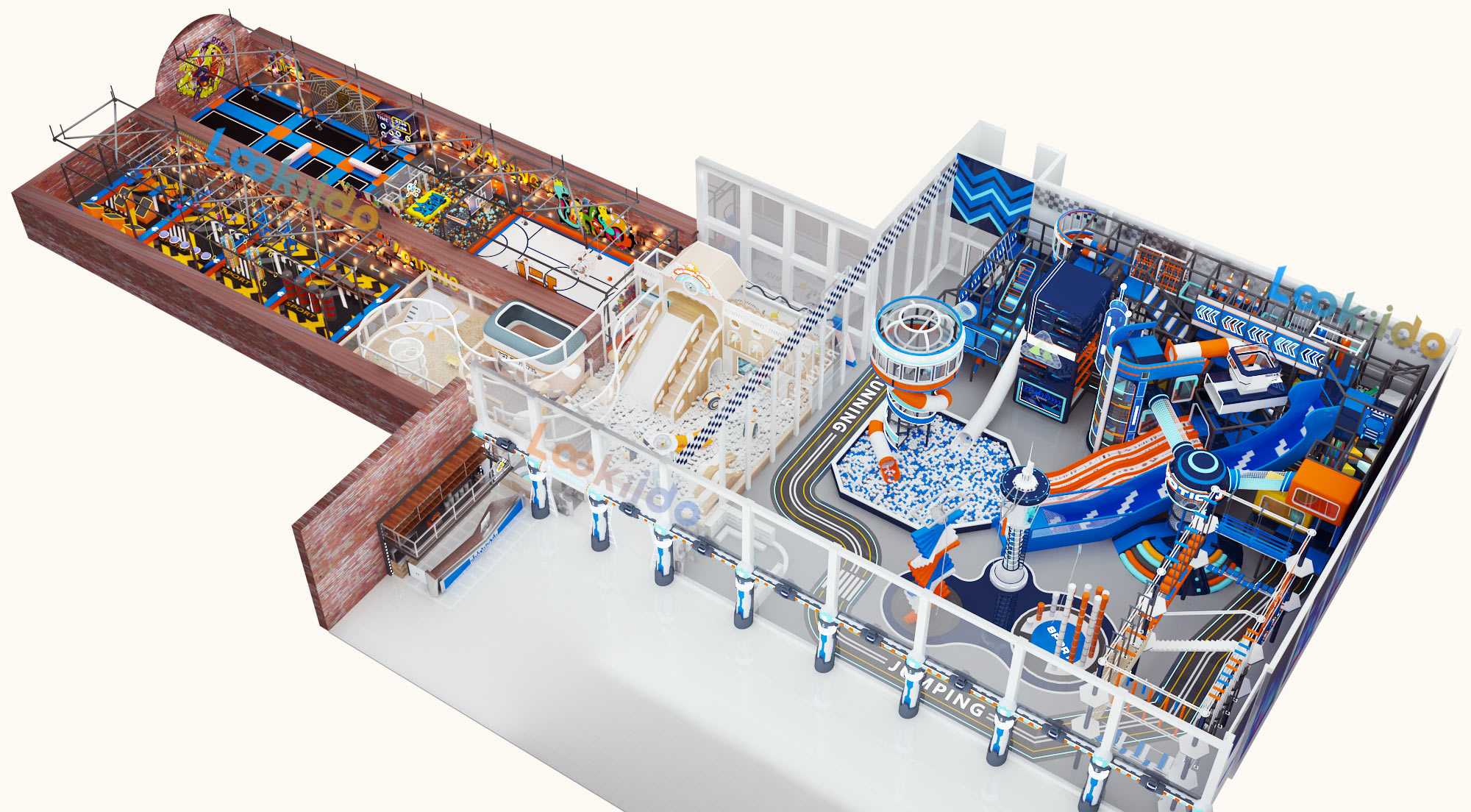 NEBULA X Future City: Where Three Worlds of Play Become One Investment Indoor Playground Equipment