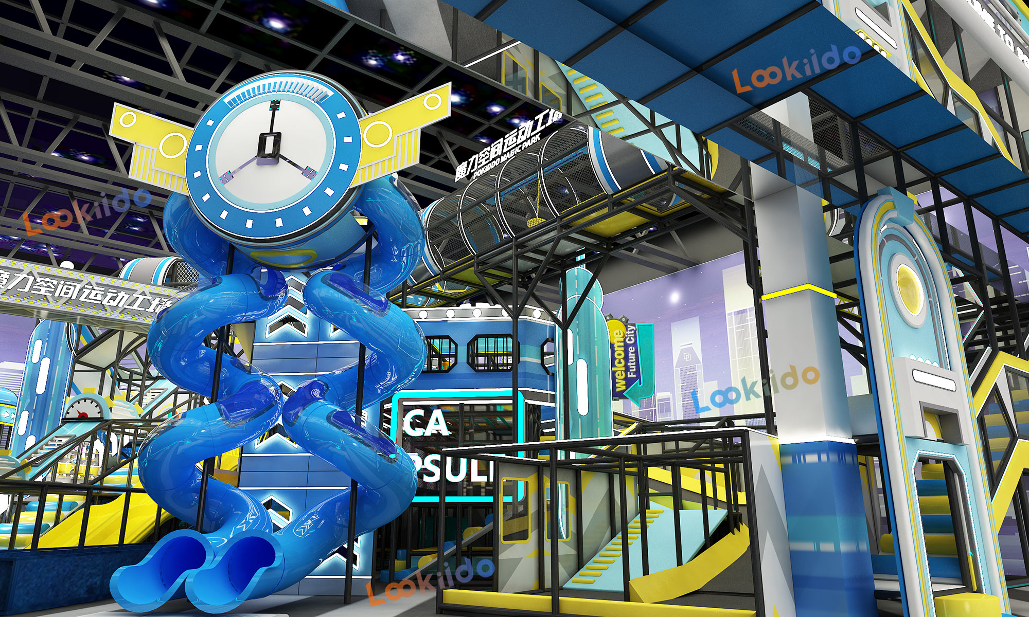 Magical Space Motion Playground: A Time-Shift Adventure Amusement Equipment for Ages 3-12