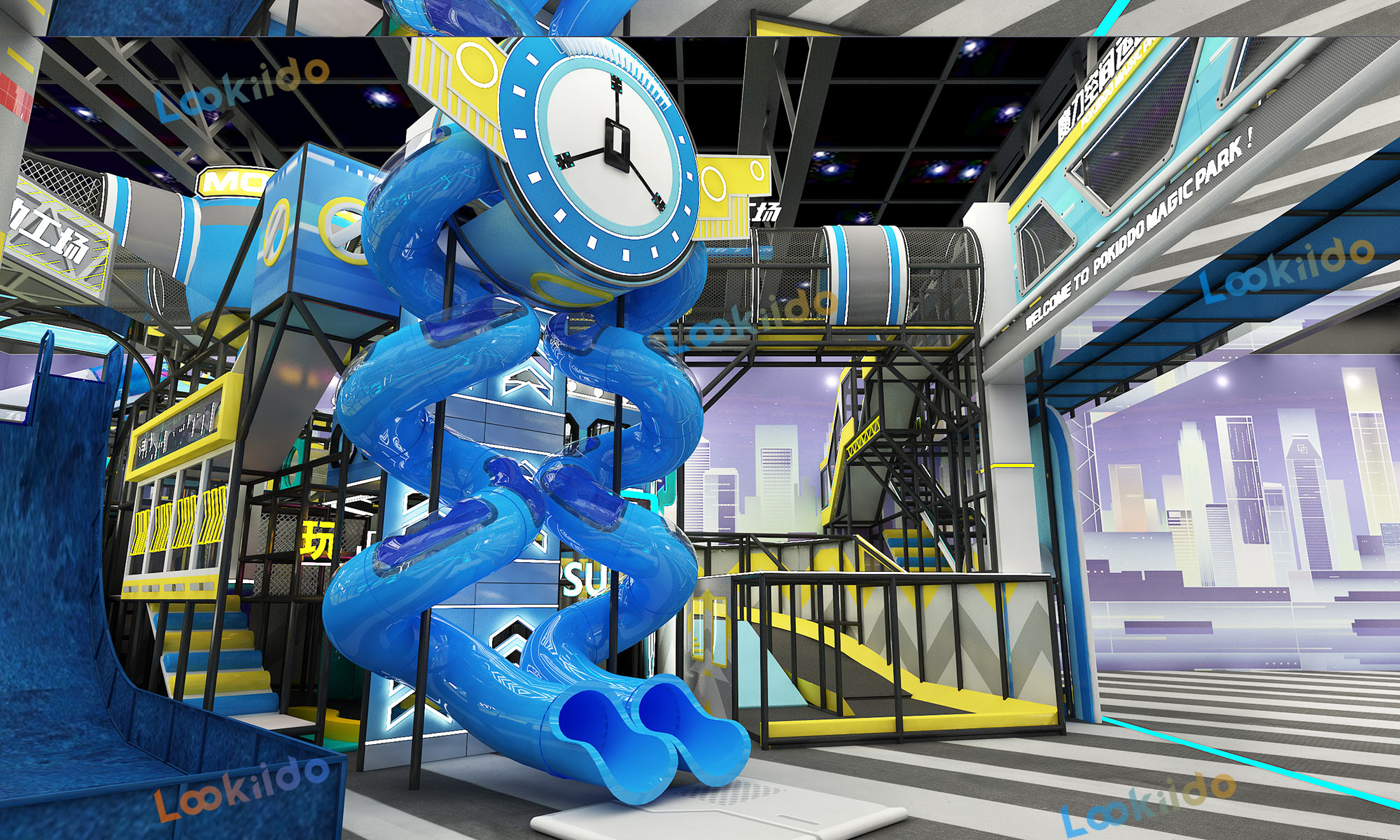 Magical Space Motion Playground: A Time-Shift Adventure Amusement Equipment for Ages 3-12