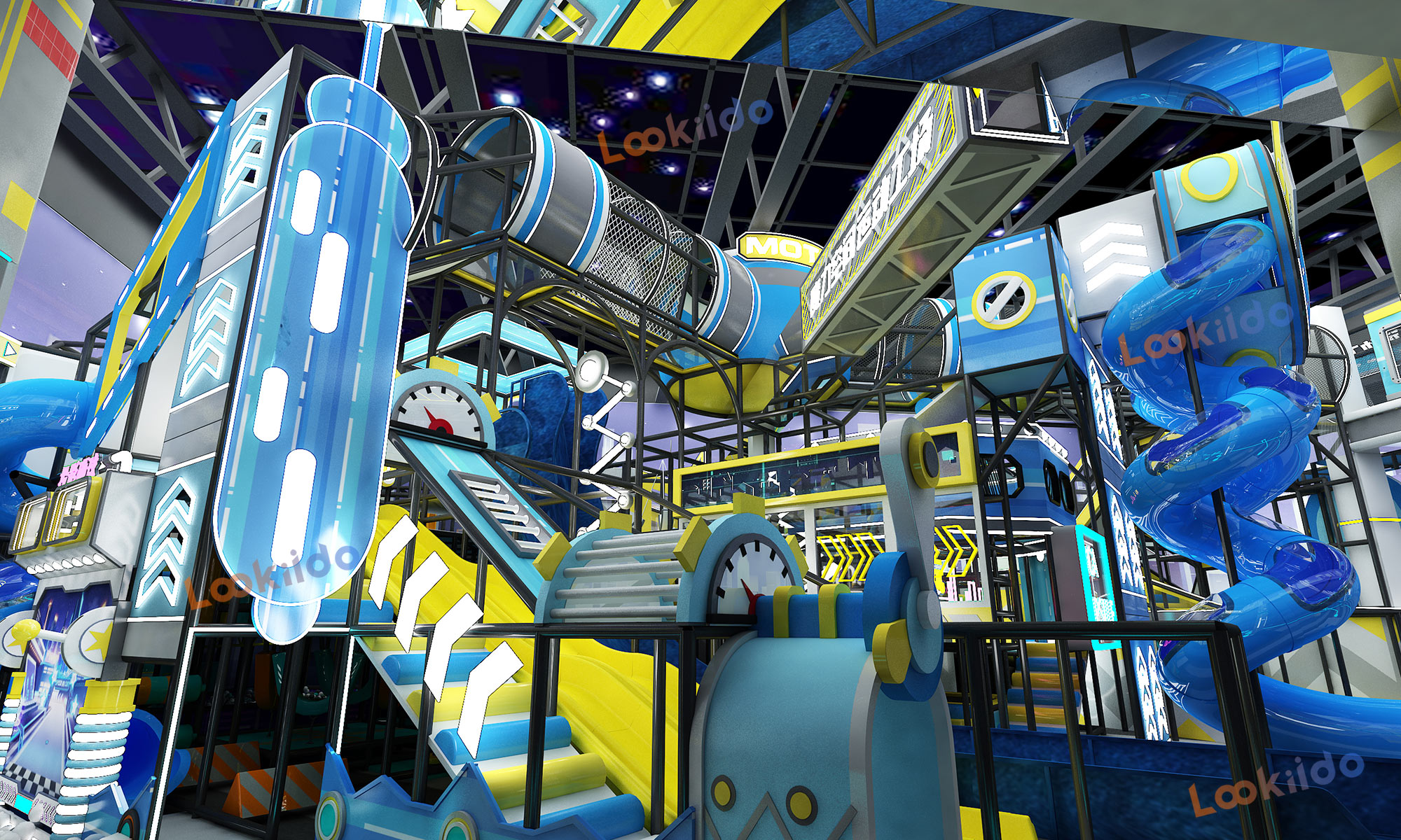 Magical Space Motion Playground: A Time-Shift Adventure Amusement Equipment for Ages 3-12