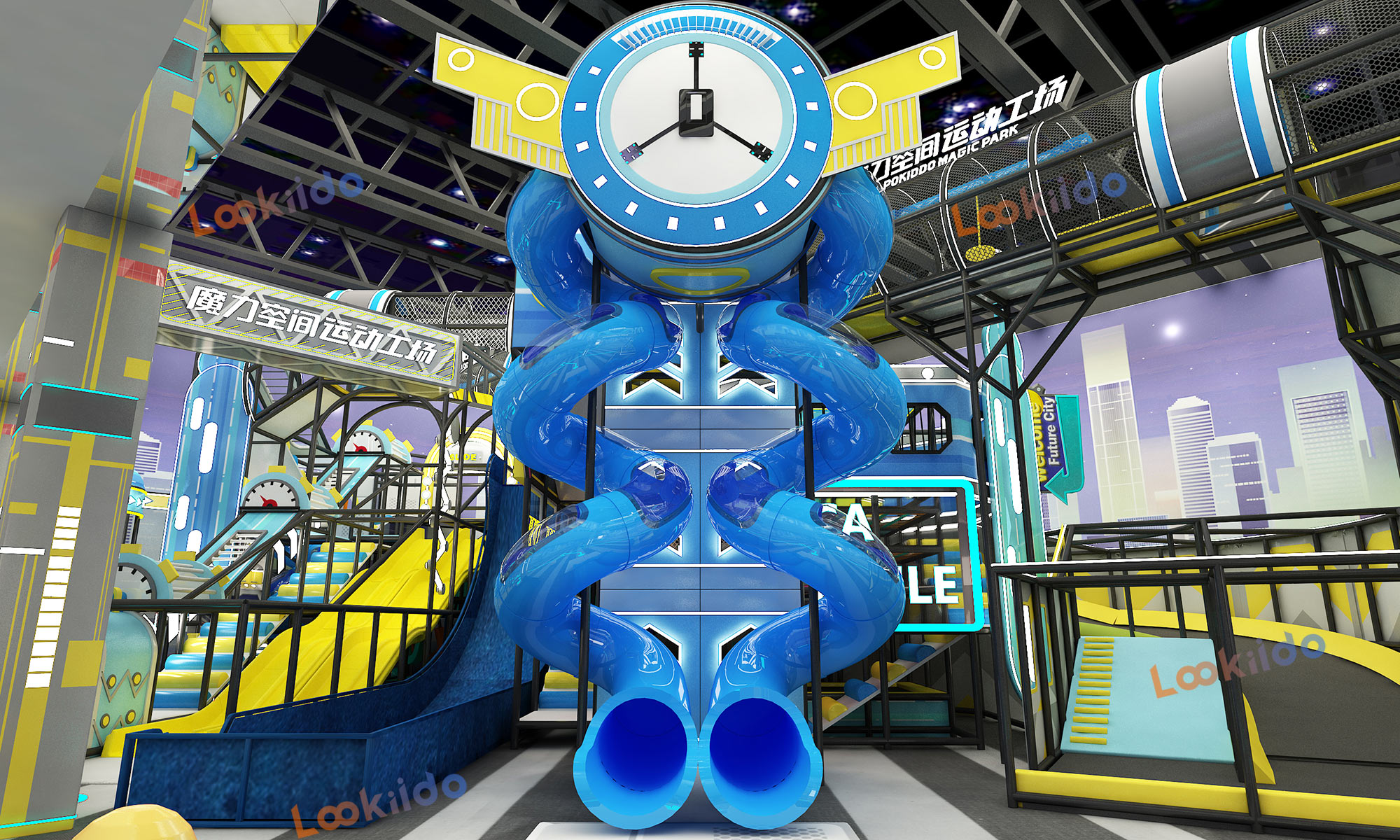 Magical Space Motion Playground: A Time-Shift Adventure Amusement Equipment for Ages 3-12