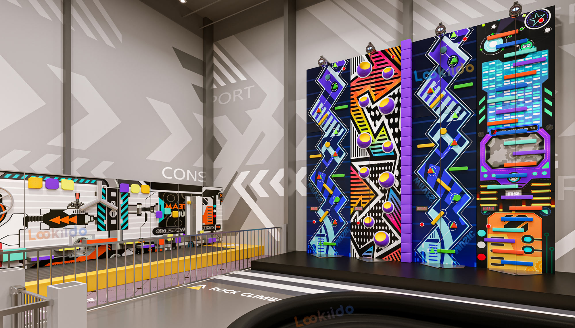 Dual-Age Indoor Adventure Park Featuring Sports Trampolines and Soft Play Maze Equipment