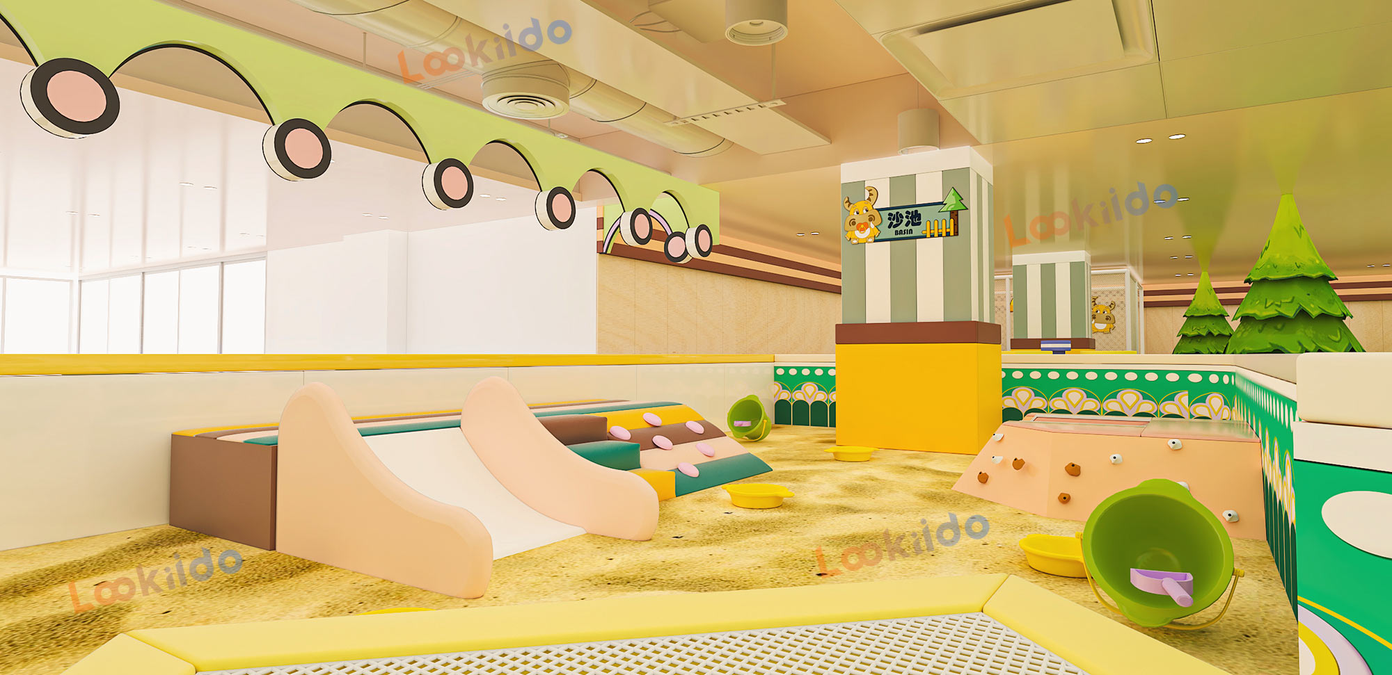 LEGO-Style Botanical Indoor Playground Manufacturers with Ride-On Cars for Ages 3-8