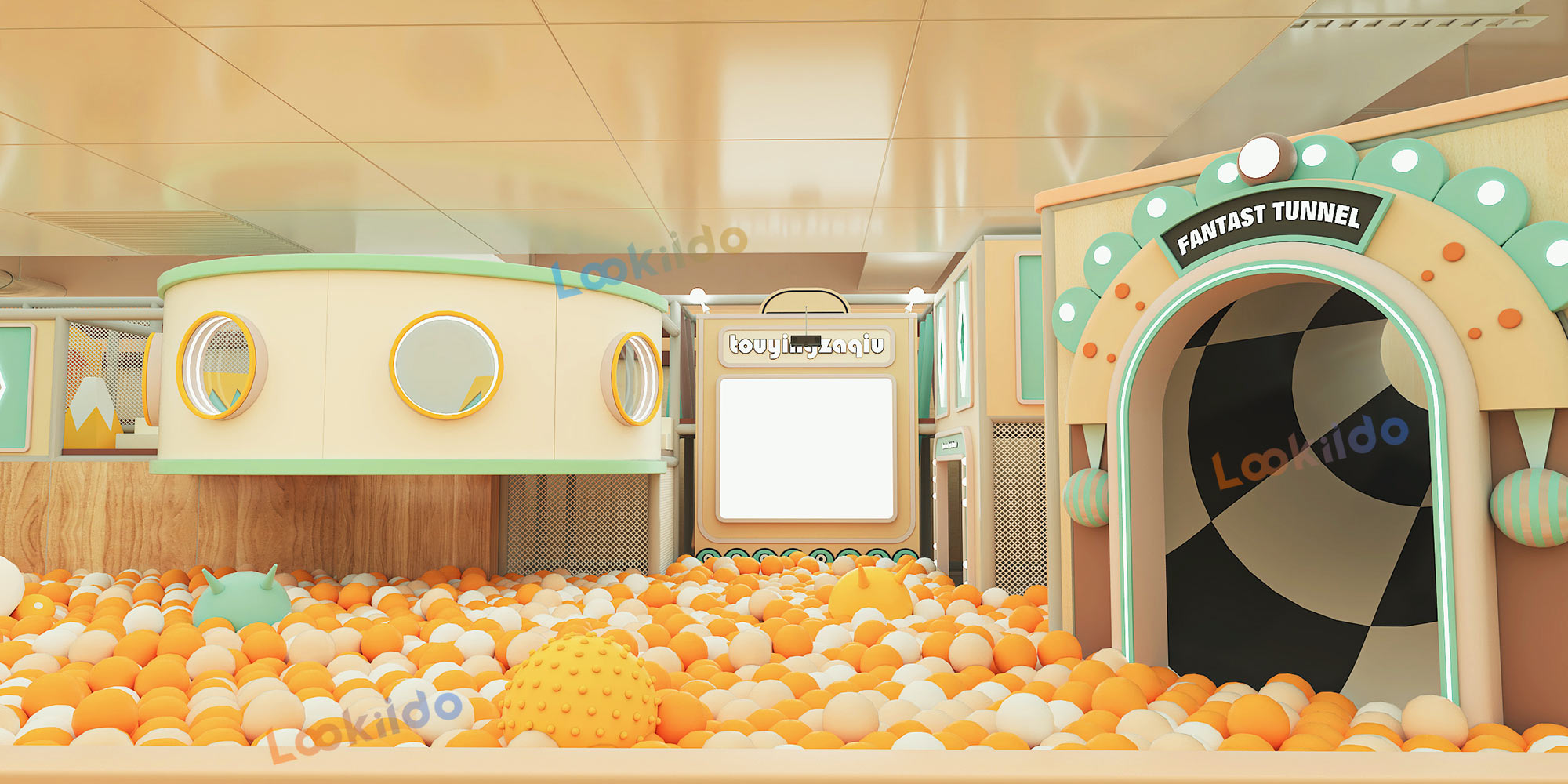 LEGO-Style Botanical Indoor Playground Manufacturers with Ride-On Cars for Ages 3-8