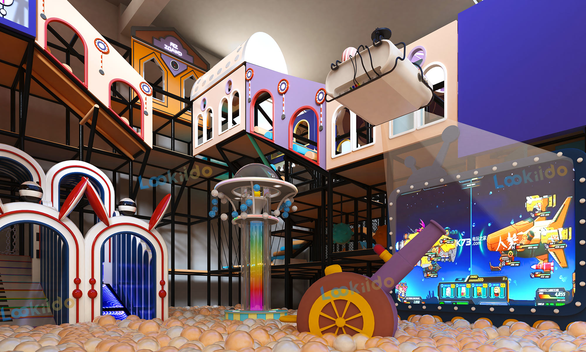 Luxury Family Entertainment Center with Dining and Arcade for High-Net-Worth Families