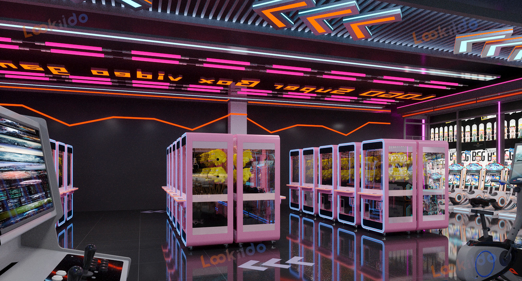 Luxury Family Entertainment Center with Dining and Arcade for High-Net-Worth Families