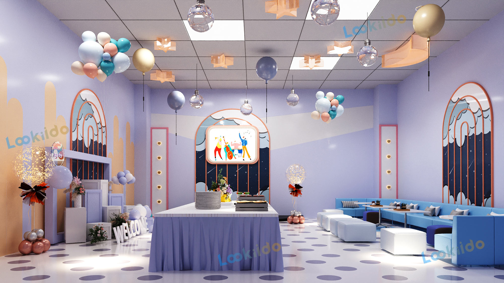 Luxury Family Entertainment Center with Dining and Arcade for High-Net-Worth Families