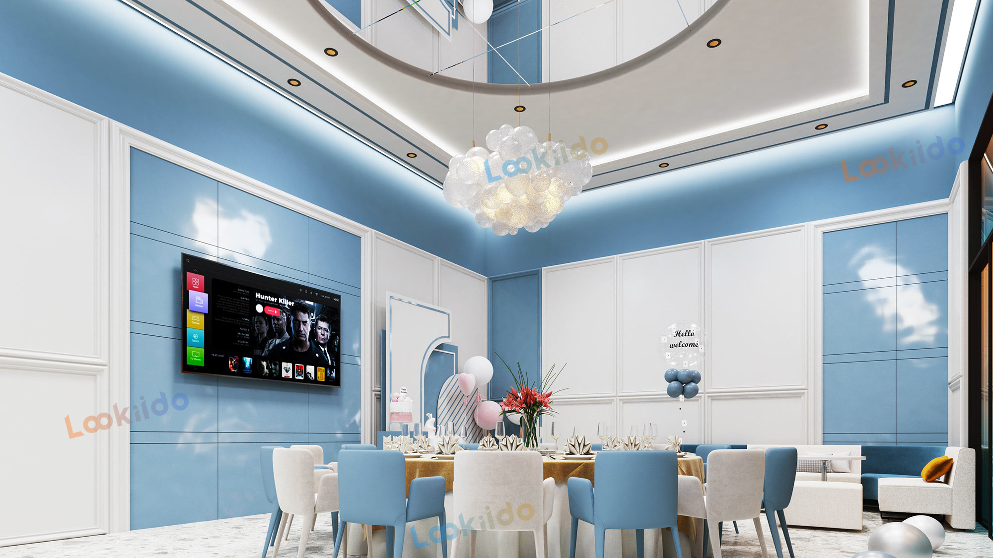 Luxury Family Entertainment Center with Dining and Arcade for High-Net-Worth Families