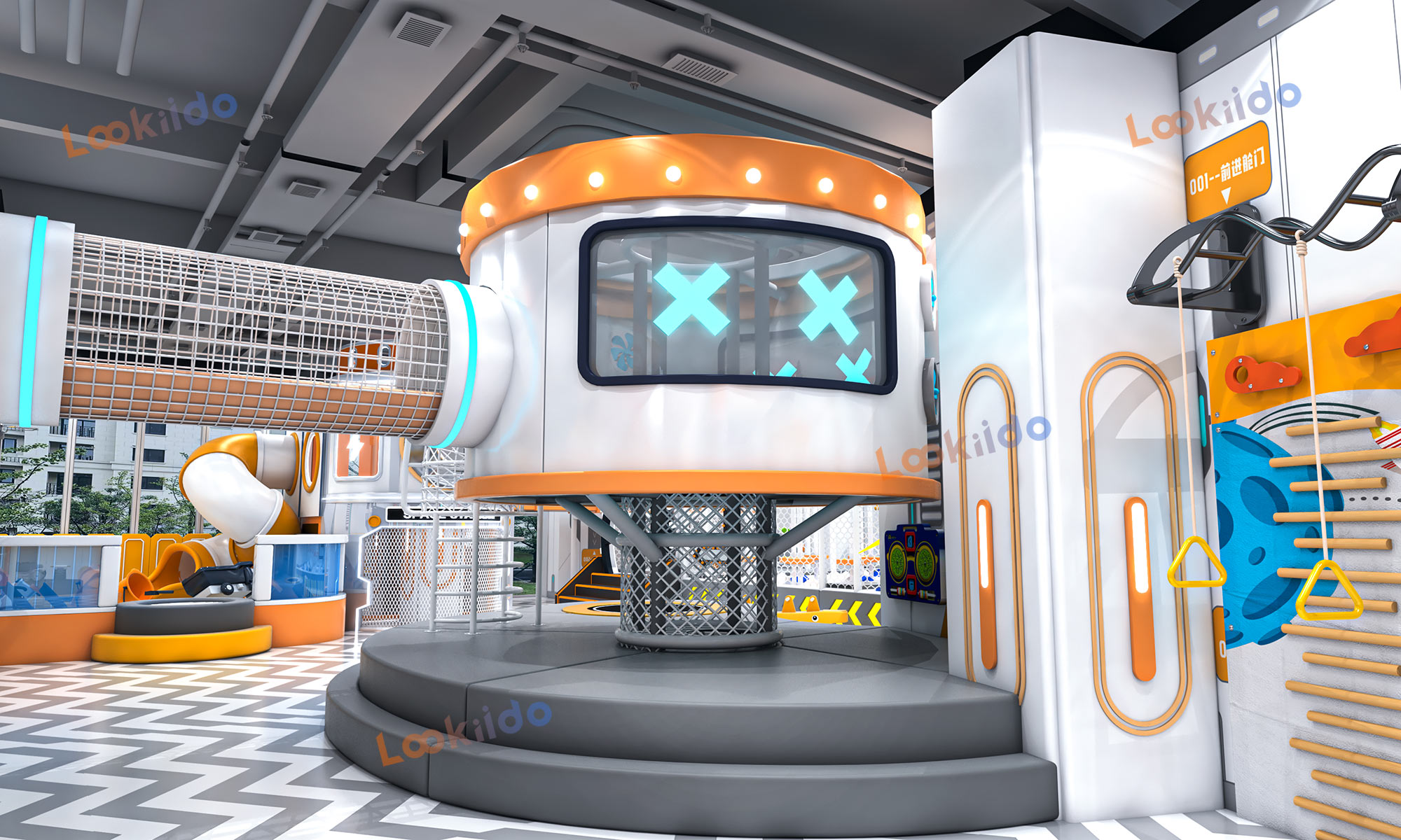 Toddler Soft Play Area Combined with Arcade Games Including Claw Machines and Racing Games