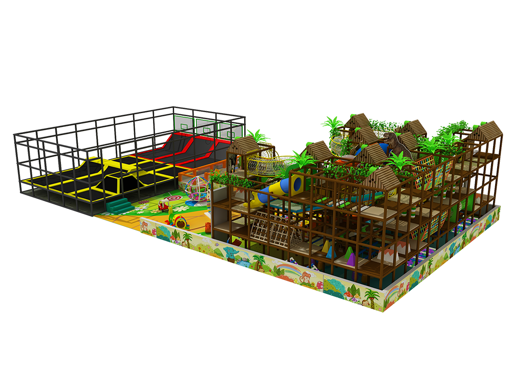 High Quality Customizable Mixed Play Zone Commercial Soft Play Sponge Coated Tower Slide Kid Playground
