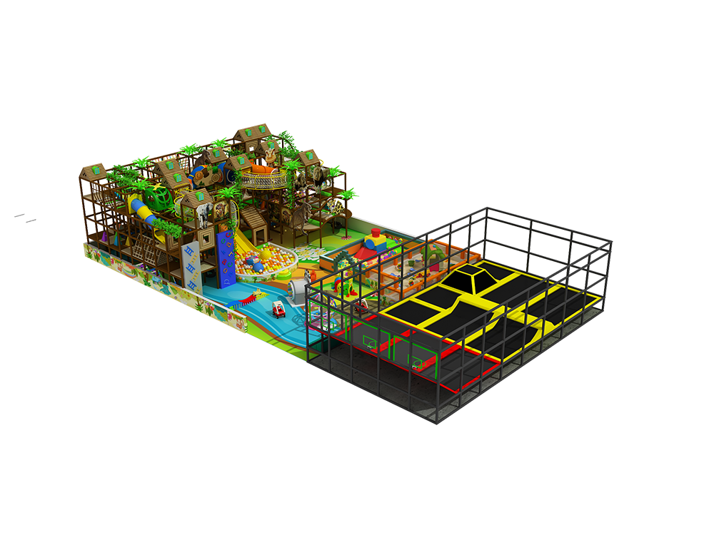 High Quality Customizable Mixed Play Zone Commercial Soft Play Sponge Coated Tower Slide Kid Playground