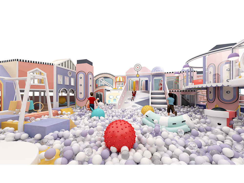 Factory Amusement Equipment Indoor Playground Maze Inside Soft Playgrounds For Kids Play House Indoor