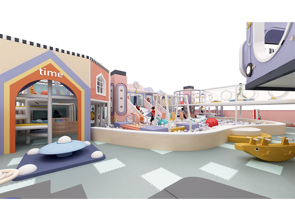 Factory Amusement Equipment Indoor Playground Maze Inside Soft Playgrounds For Kids Play House Indoor