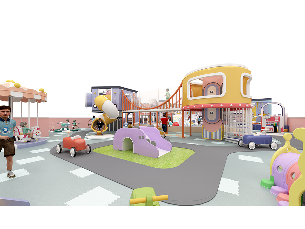 Factory Amusement Equipment Indoor Playground Maze Inside Soft Playgrounds For Kids Play House Indoor
