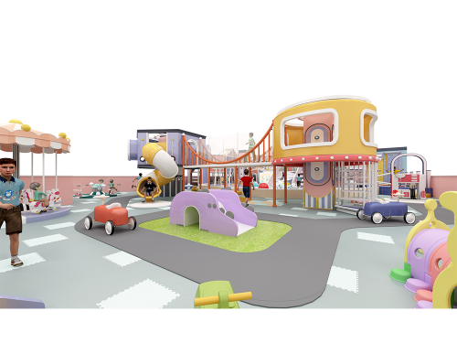 Factory Amusement Equipment Indoor Playground Maze Inside Soft Playgrounds For Kids Play House Indoor