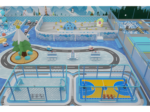 Commercial Indoor Play Park Soft Play Equipment Ocean Ball Pool Medium Fiberglass Slid Area With Games