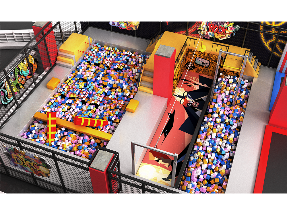 Multi Function Commercial Indoor Adult Children Kids Playground Amusement Park Ninja Warrior Course Customized Trampoline Park
