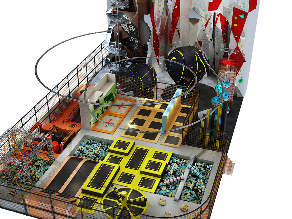 Indoor Playground Design Customized Colorful New Style Children Entertainment Zone Indoor Playground With Trampolines For Sale
