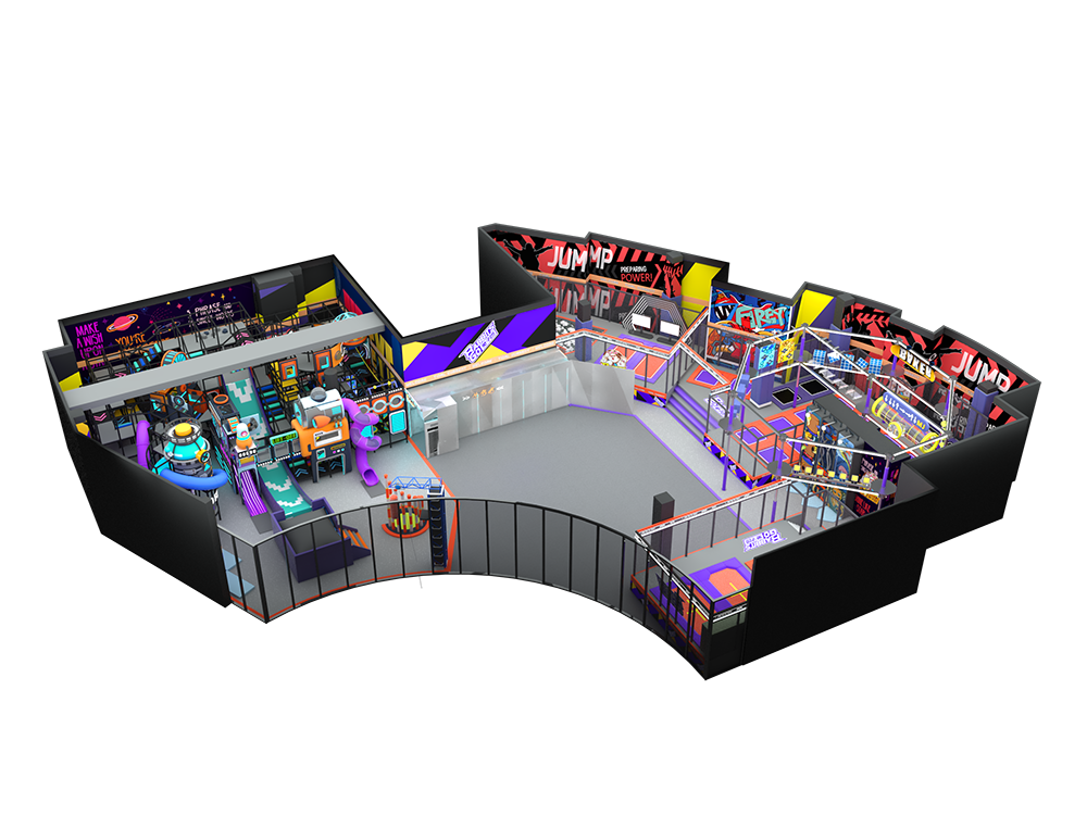 Custom Design Kids Indoor Fitness Sport Trampoline Gymnastics Jumping Arena China Commercial Big Indoor Trampoline Park For Sale