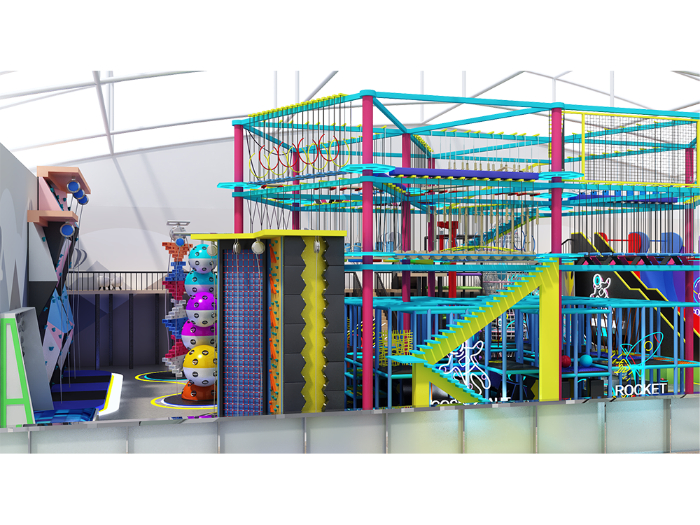 Custom Kids Bungee Bounce Inflatable Trampoline Indoor The Jump City Playground Square Mat Jumping Trampoline Park For Sale