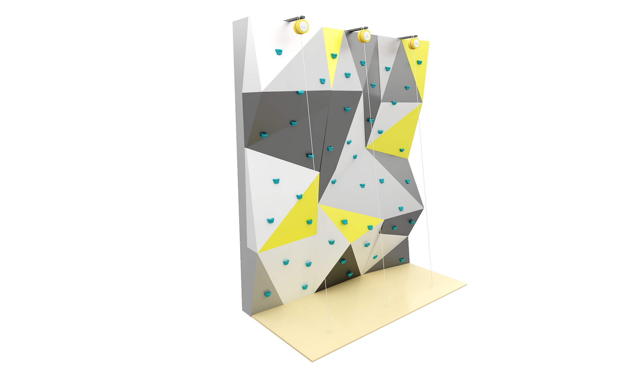 Indoor International Quality 3D Climbing Wall Fiberglass Real Rock effect Unique Look Rock Climbing Wall Indoor or Outdoor for Kids Amusement