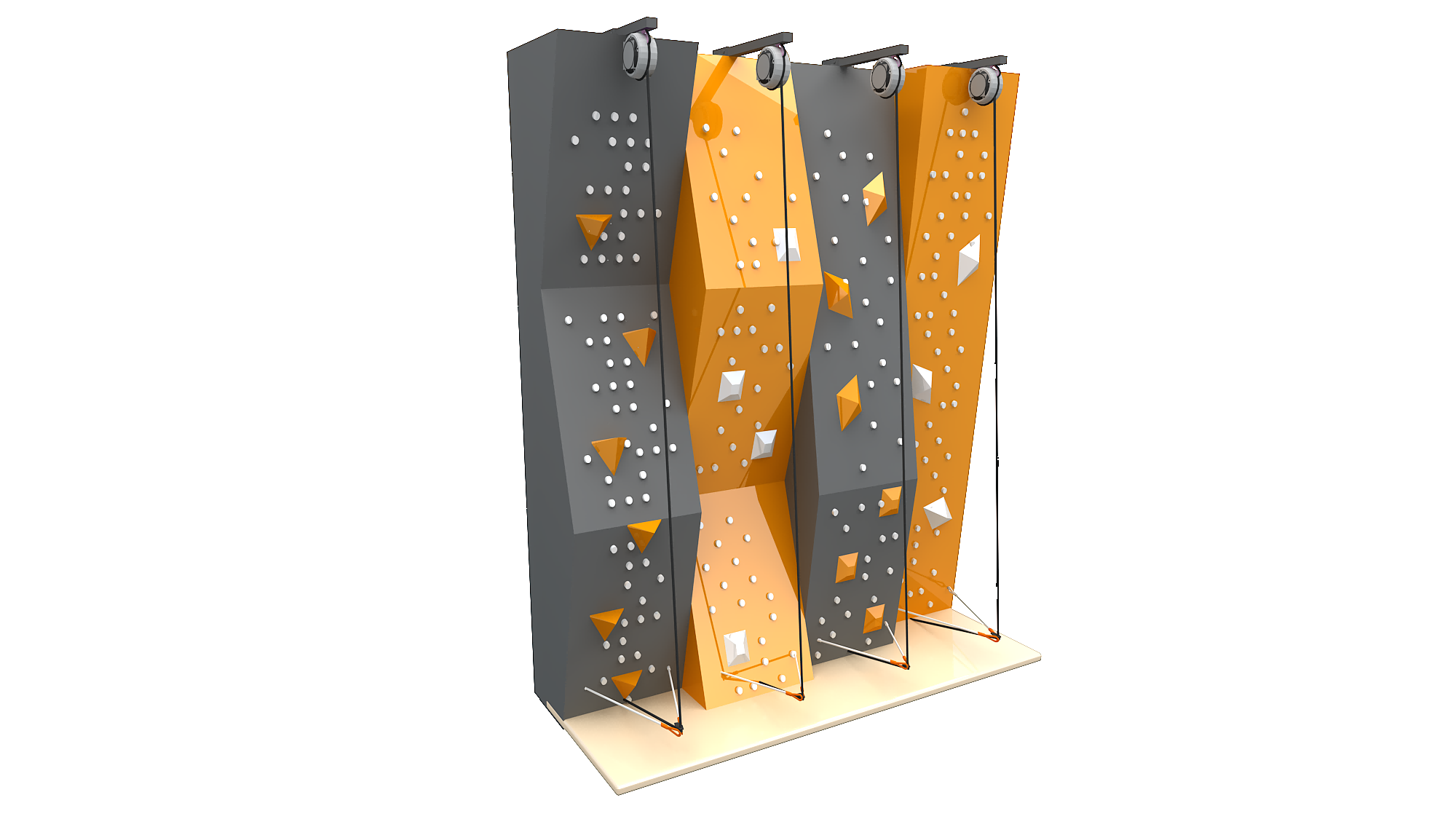 Indoor International Quality 3D Climbing Wall Fiberglass Real Rock effect Unique Look Rock Climbing Wall Indoor or Outdoor for Kids Amusement